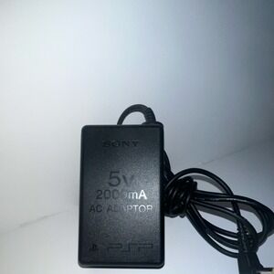 Sony PSP-100 AC Adapter 5V 2000mA Wired Black for PSP Console